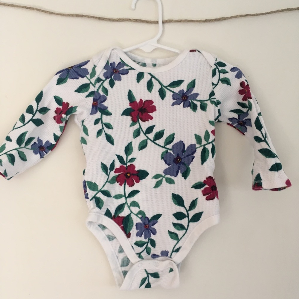 Old Navy floral thermal bodysuit